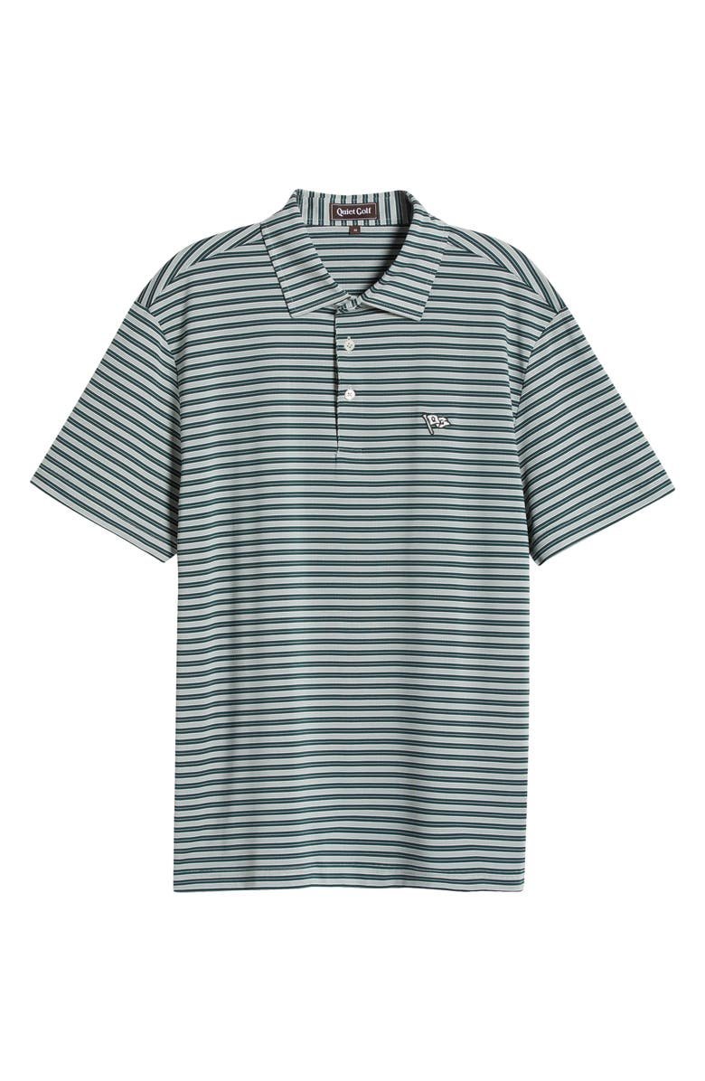 Quiet Golf Randolph Stripe Piqué Golf Polo, Alternate, color,