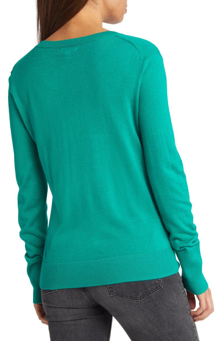Nordstrom Merino Wool Blend V-Neck Sweater, Alternate, color, 