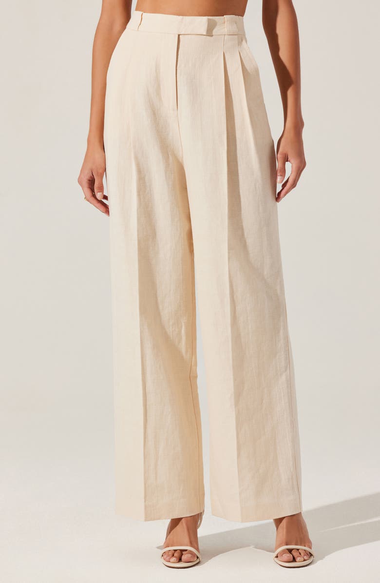 ASTR the Label Bryony High Waist Wide Leg Pants, Main, color, Cream