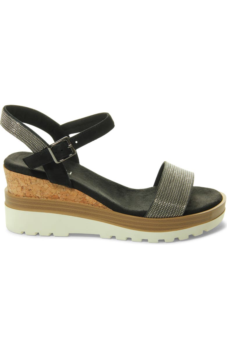 VANELi Cedra Platform Wedge Sandal, Alternate, color, Black Suede