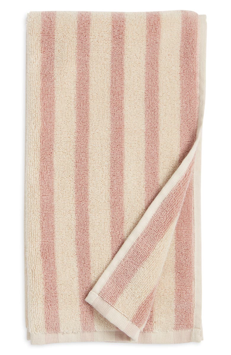 Nordstrom Hydrocotton Stripe Hand Towel, Main, color, Beige Oatmeal Multi