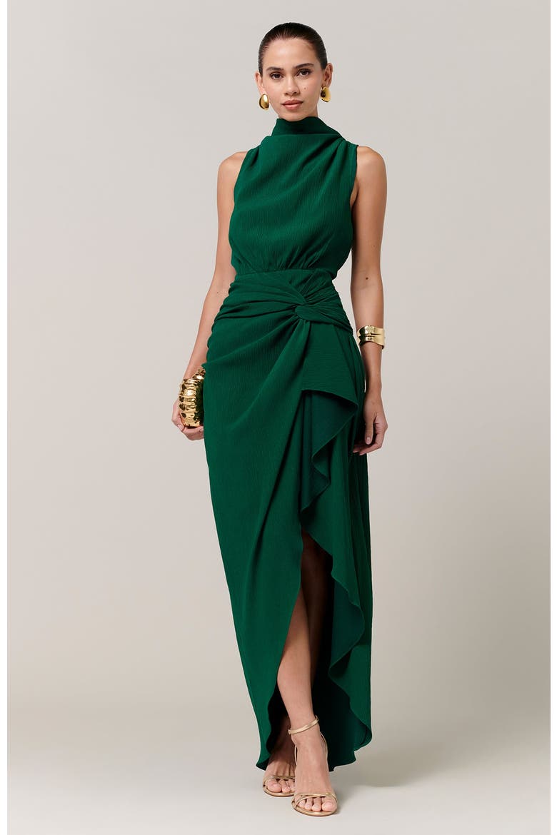 Ursula Midi Dress, Alternate, color, Emerald