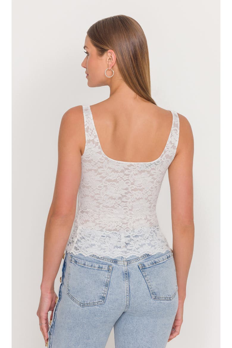 Juliett Lace Tank, Alternate, color, White
