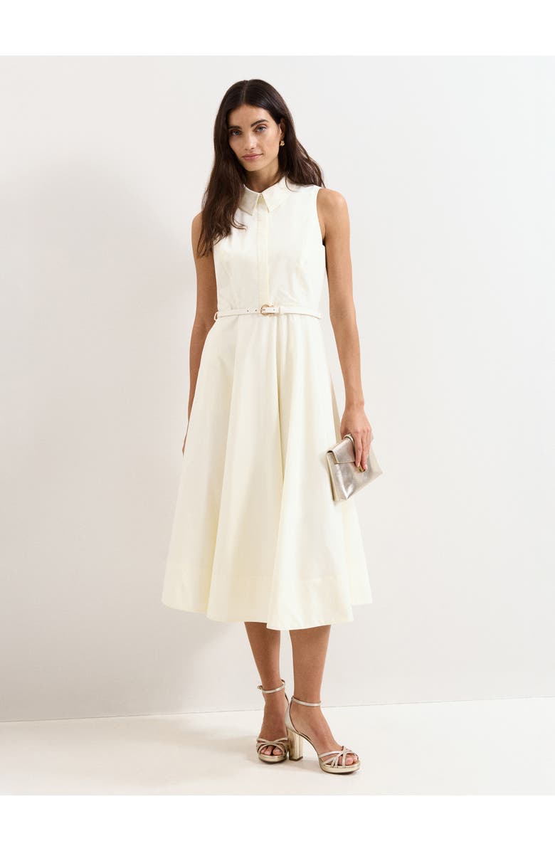 Phase Eight Ariane Shirt Dress, Main, color, Ivory