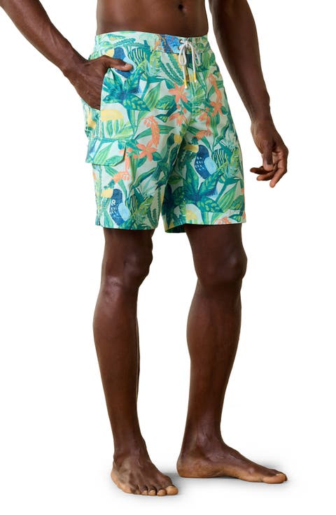 Baja Soaring Fronds Swim Trunks