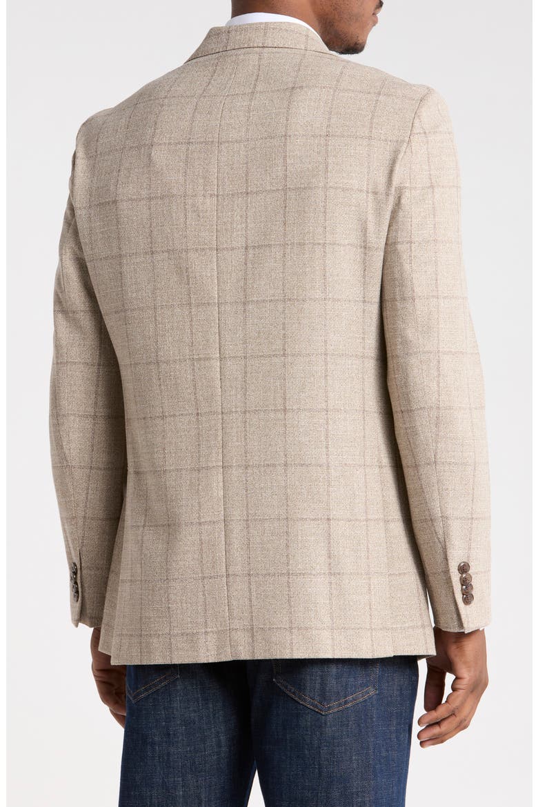 Plaid Sport Coat, Alternate, color, OATMEAL/ BROWN