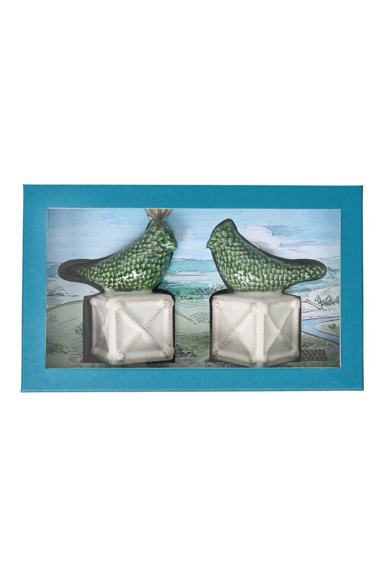 Berry & Thread Bird Set of 2 Candlesticks, Alternate, color, GREEN MULTI
