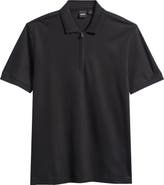 BOSS Paras Piqué Zip Polo