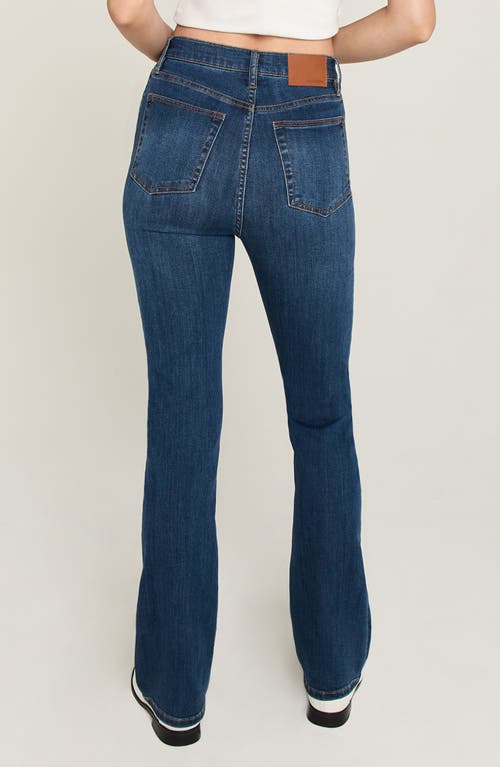 Unpublished Chloe High Waist Slim Bootcut Jeans In Blue