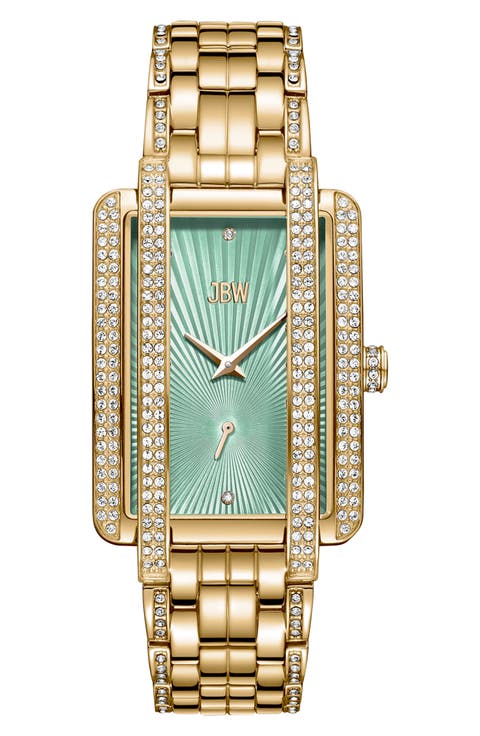 Mink Diamond Bracelet Strap Watch, 28mm
