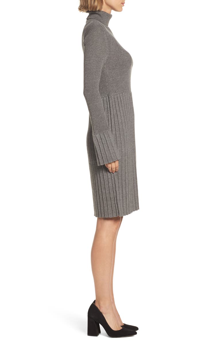 Adrianna Papell Turtleneck Dress, Alternate, color, 
