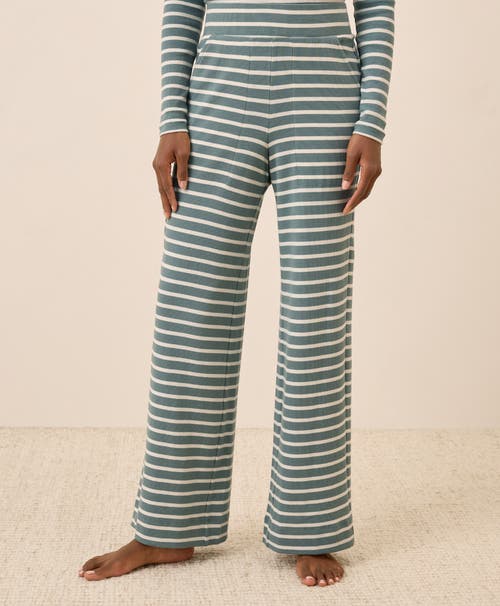 Pact Dream Rib Wide Leg Lounge Pant In Multi