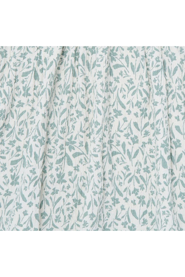 Smocked Ruffle Dress, Alternate, color, Ivory Daffodil