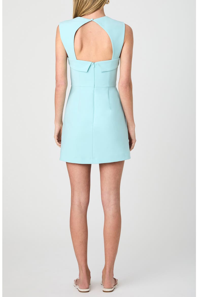 Whisper Square Neck Minidress, Alternate, color, PASTEL TURQUOISE