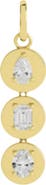 Everlee Disc Lab Diamond Pendant in 14K