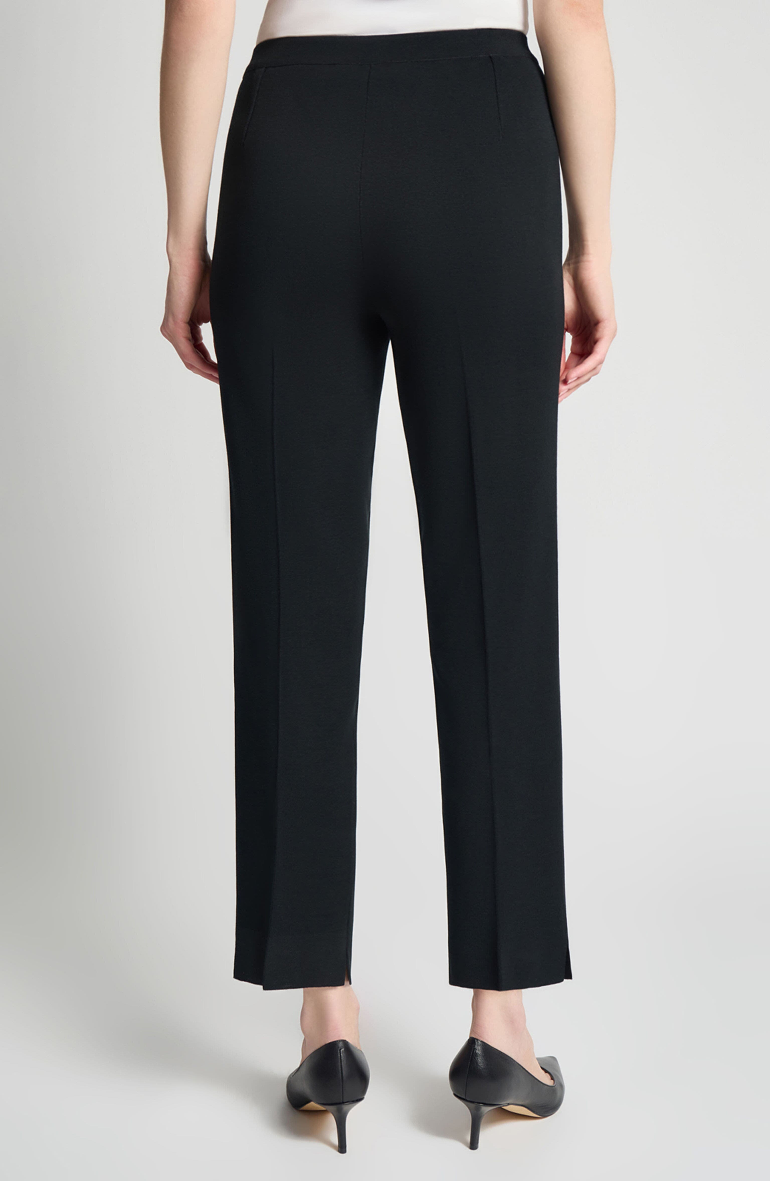 Knit Straight Leg Ankle Pants - image 2