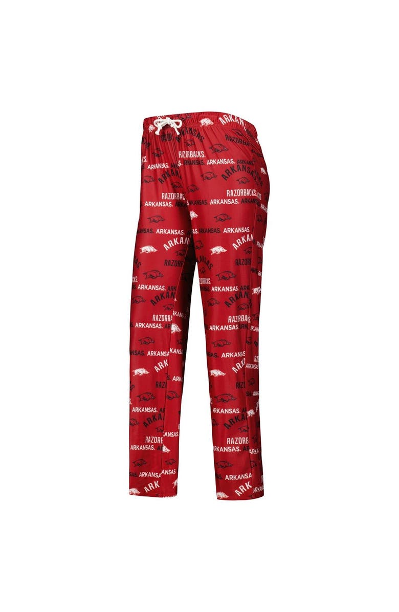 CONCEPTS SPORT Women's Concepts Sport Cardinal/White Arkansas Razorbacks Breakthrough Allover Print Long Sleeve V-Neck T-Shirt and Pants Sleep Set, Alternate, color, 