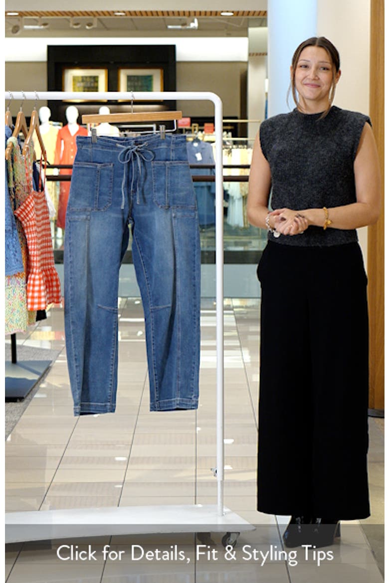 Ashton Slouchy Drawstring Barrel Leg Jeans video