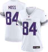 Nike Women's Nike Randy Moss White Minnesota Vikings Alternate Retired Player Game Jersey