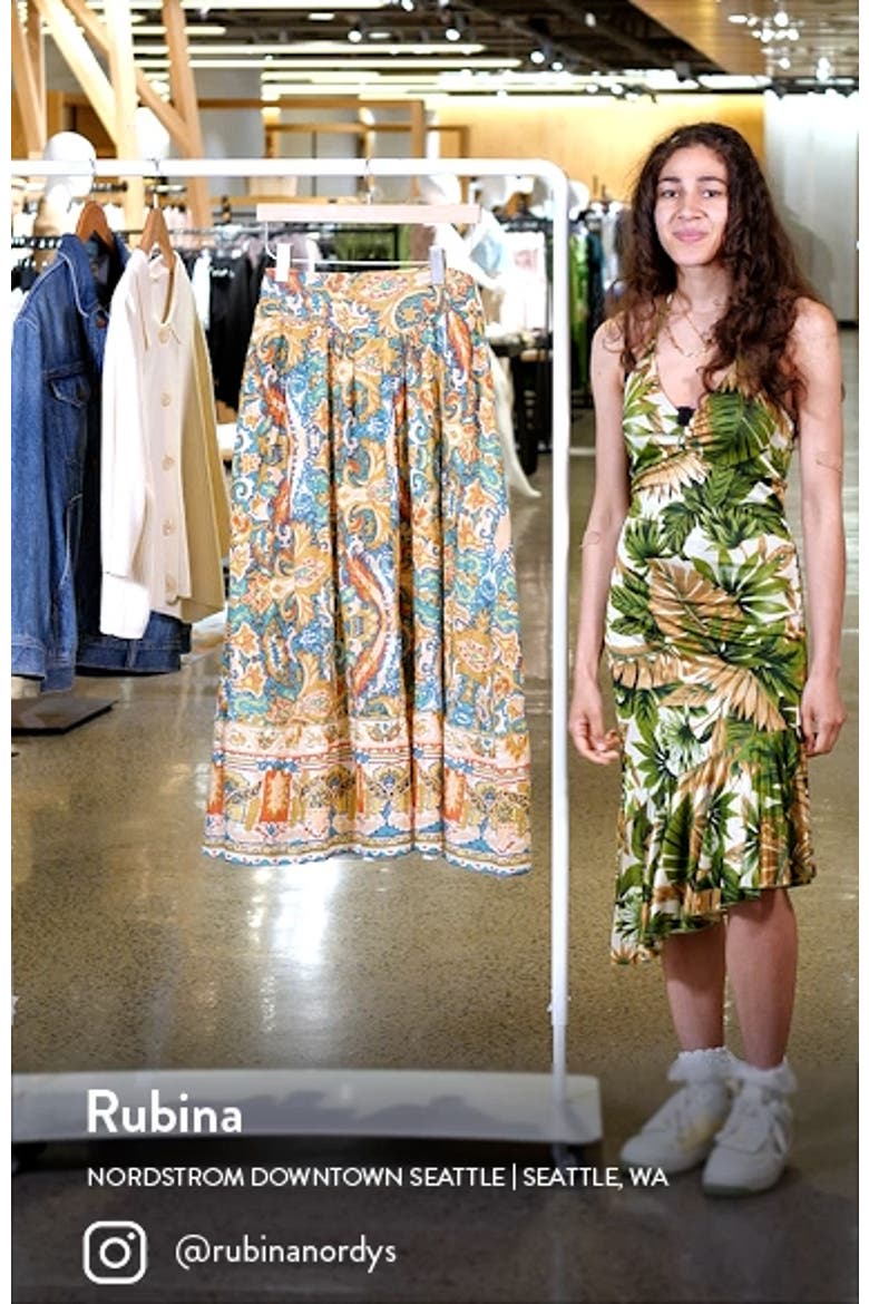Raelynn Print Organic Cotton Maxi Skirt video