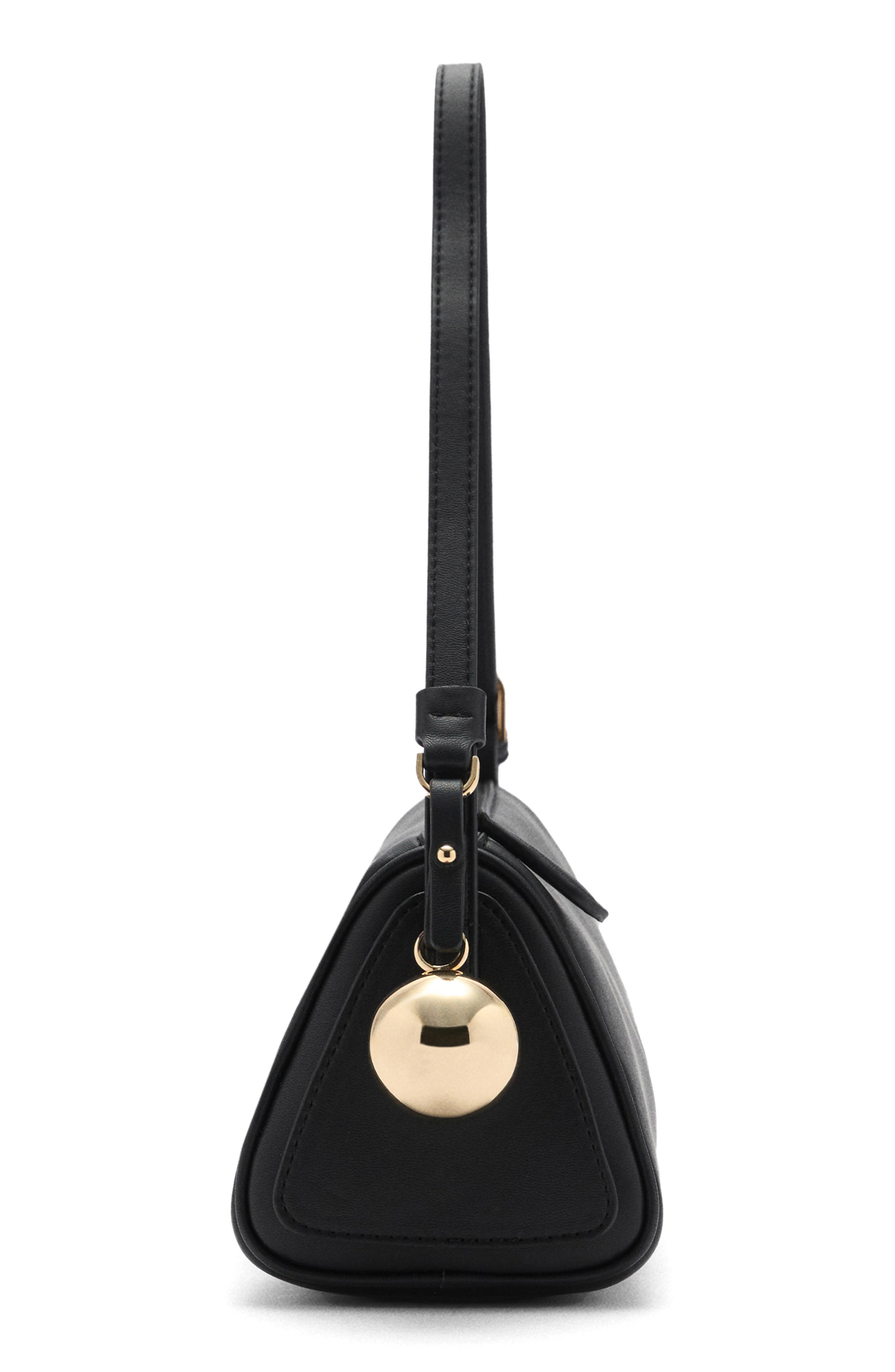 MANGO Faux Leather Shoulder Bag, Alternate, color, 