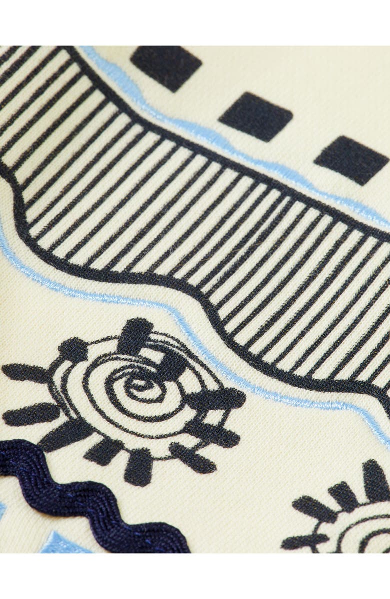 Scotch & Soda Kids' Embroidered Graphic Sweatshirt, Alternate, color, Soft Ice