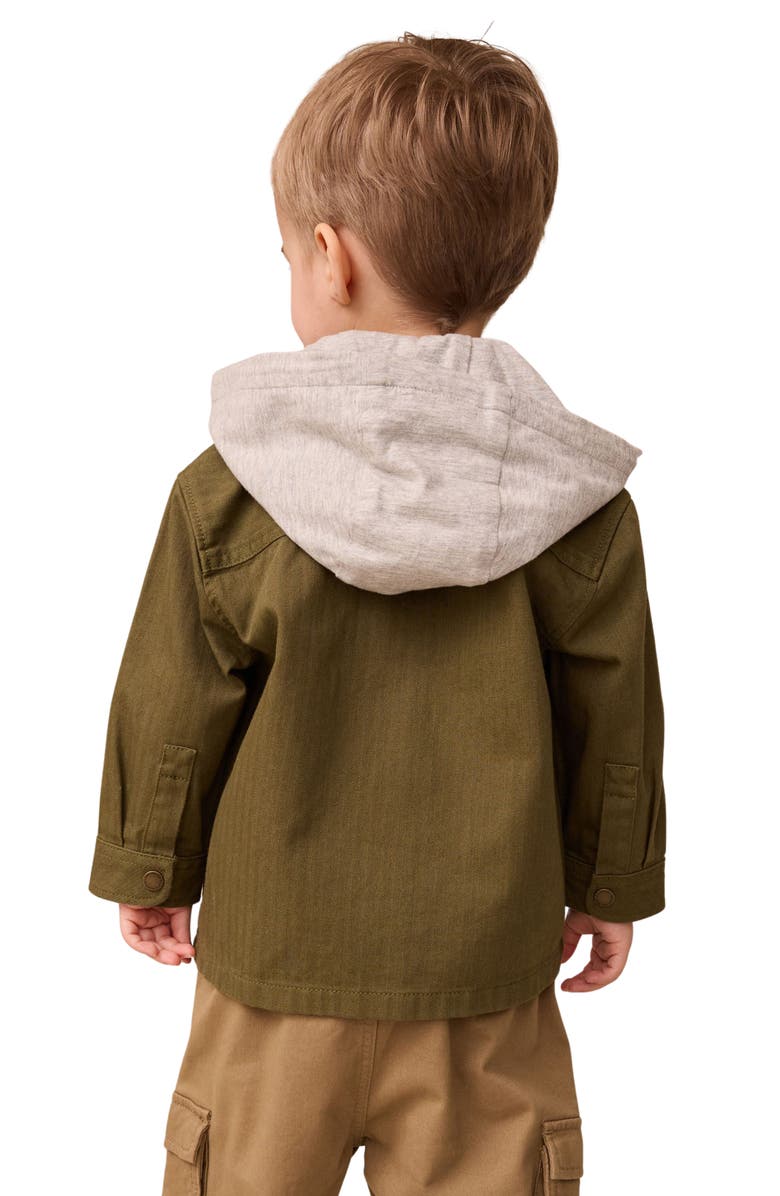 NEXT Kids' Graphic T-Shirt & Hooded Jacket Set, Alternate, color, Green