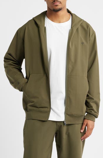 SANTO STUDIO Tempo Tech Zip Jacket in Olive at Nordstrom Rack, Size Large