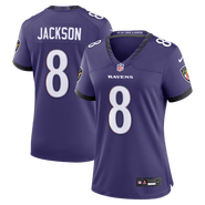 Nike Women's Nike Lamar Jackson Purple Baltimore Ravens Team Game Jersey