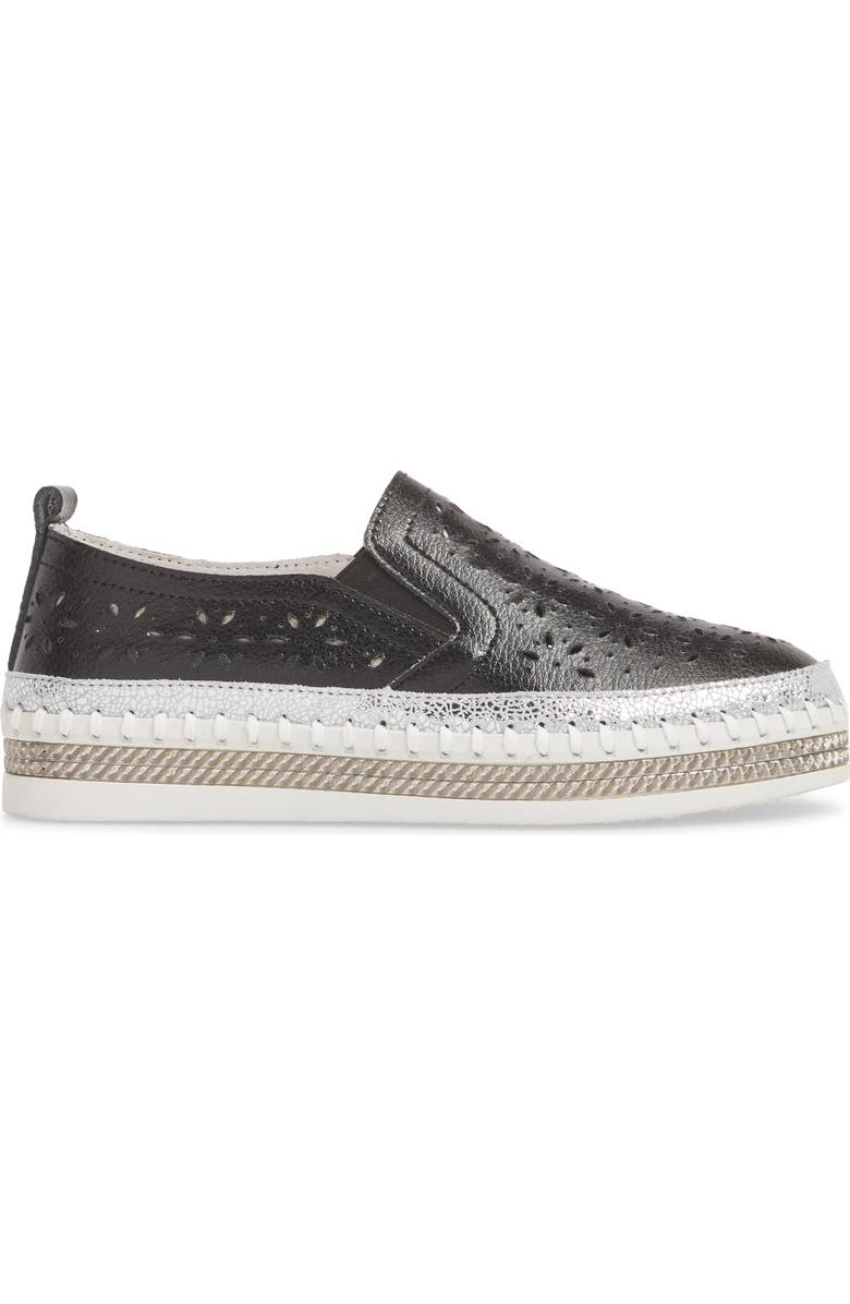 bernie mev. Perforated Slip-On Sneaker, Alternate, color,