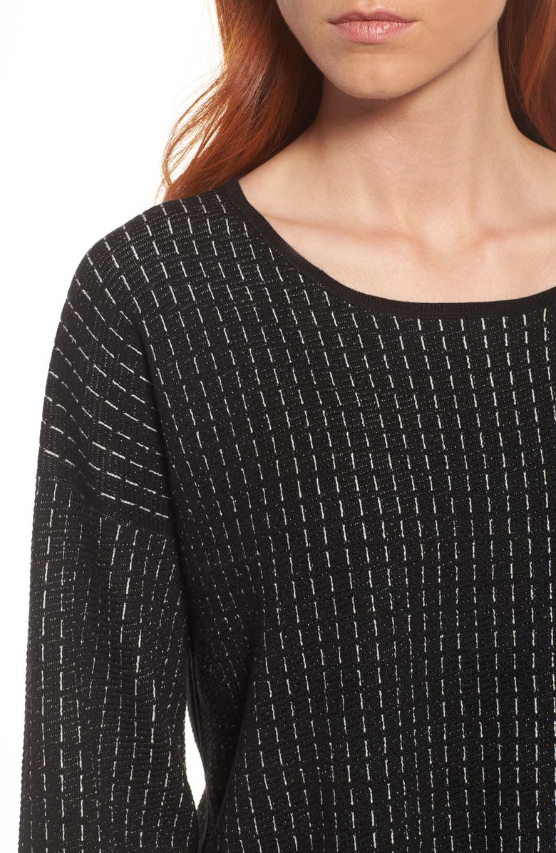 Eileen Fisher Jewel Neck Boxy Top, Alternate, color,