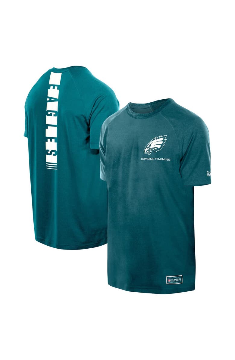 New Era Men's New Era  Midnight Green Philadelphia Eagles Functional Fandom Reflective T-Shirt, Main, color, Green