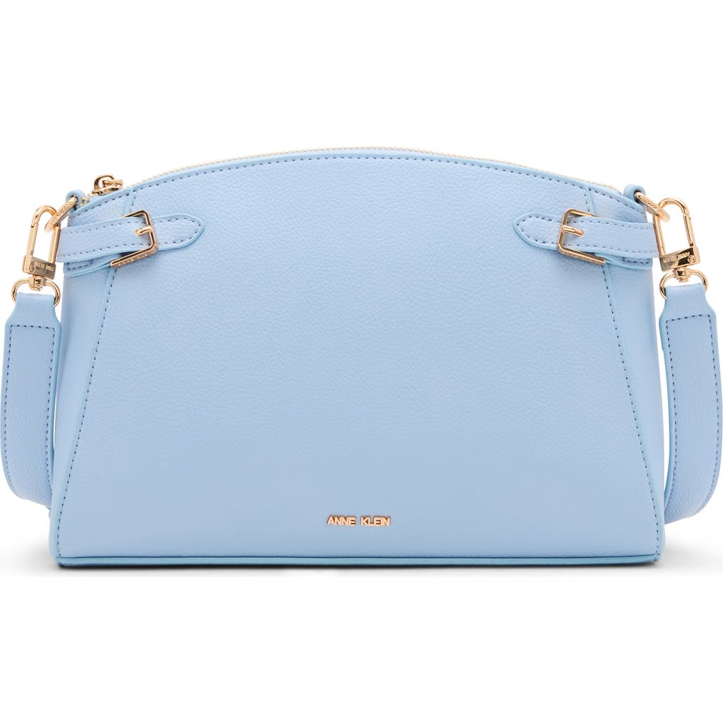 Anne Klein Belted Dome Crossbody Bag In Blue