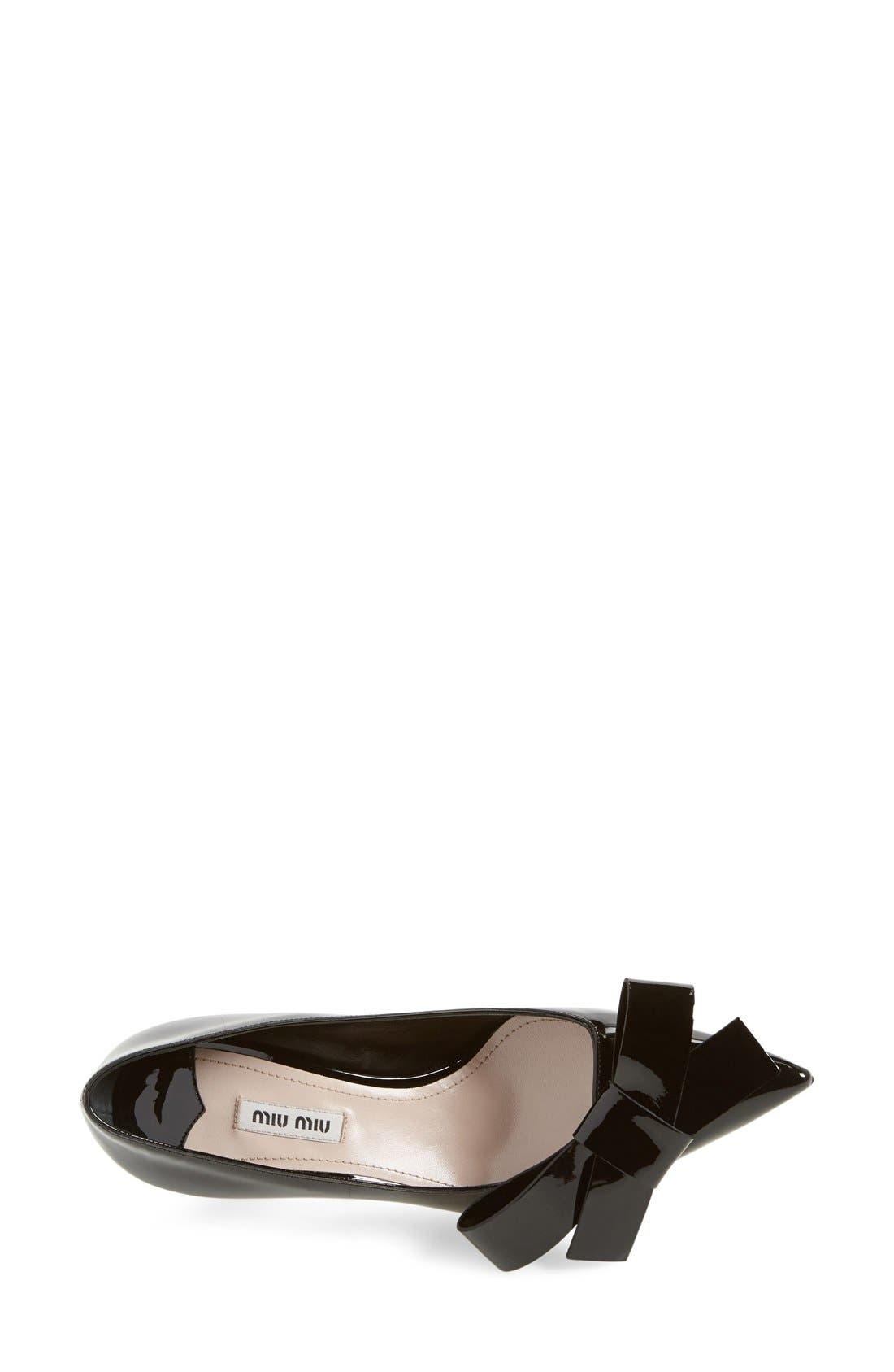 Miu Miu Bow Pump, Alternate, color, 