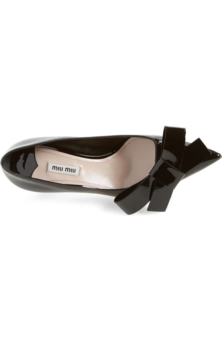 Miu Miu Bow Pump, Alternate, color,