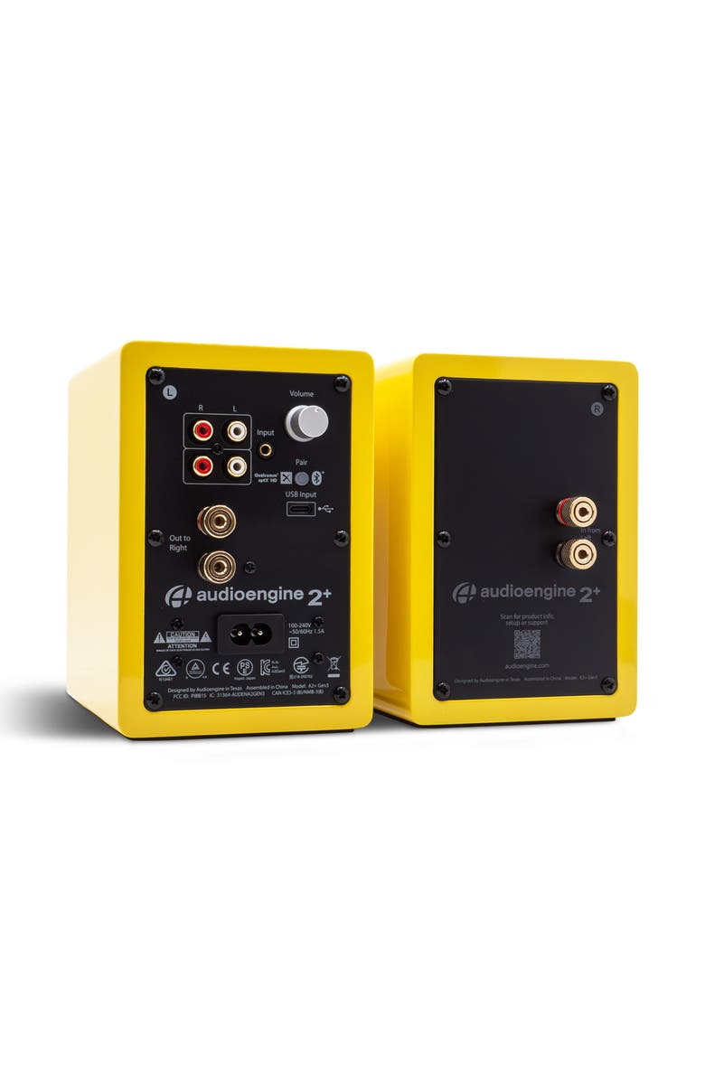 Audioengine A2+ 2026 Color of the Year Edition w/ Bluetooth aptX-HD, Alternate, color, Limoncello Yellow