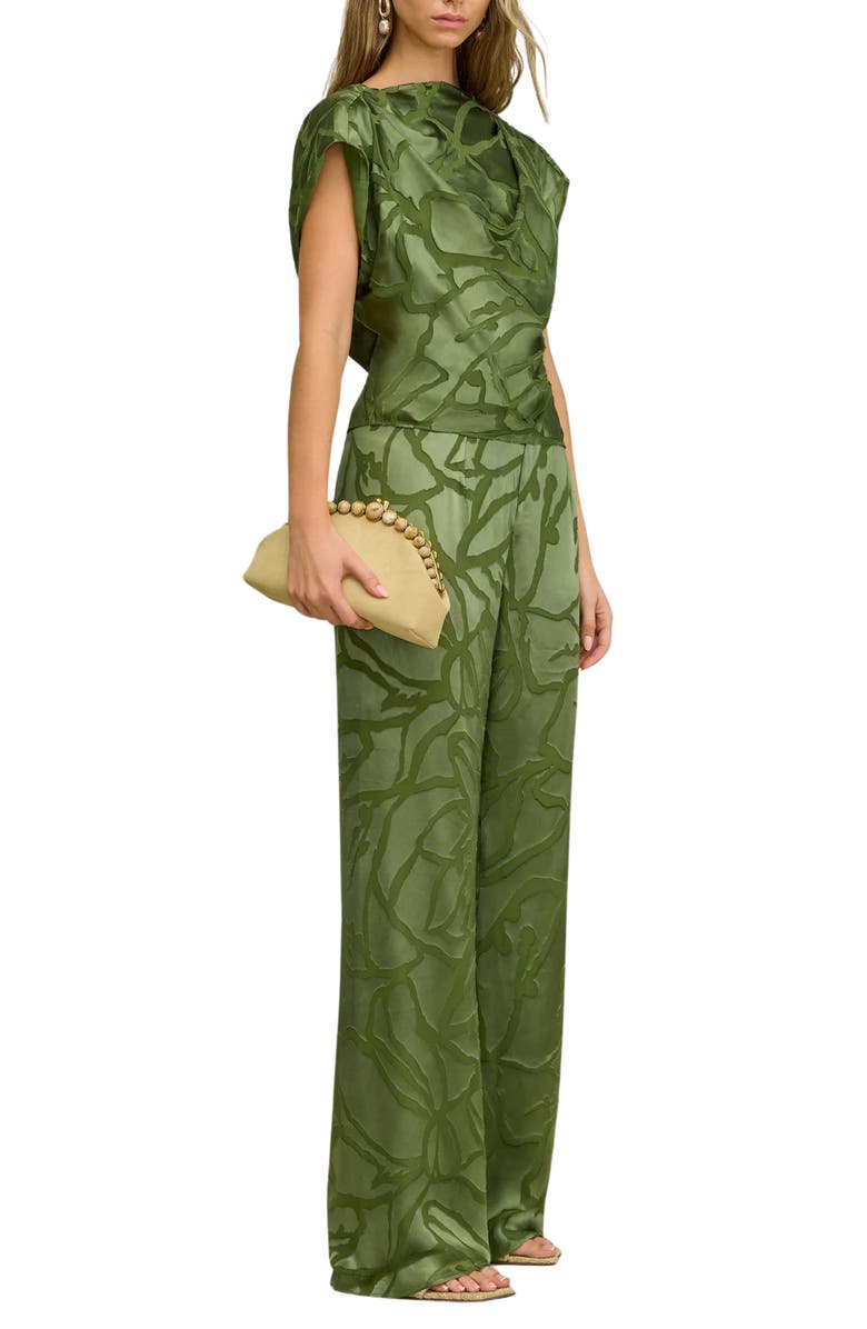 Cult Gaia Monette Plunge Back Top, Alternate, color, Deep Pasture