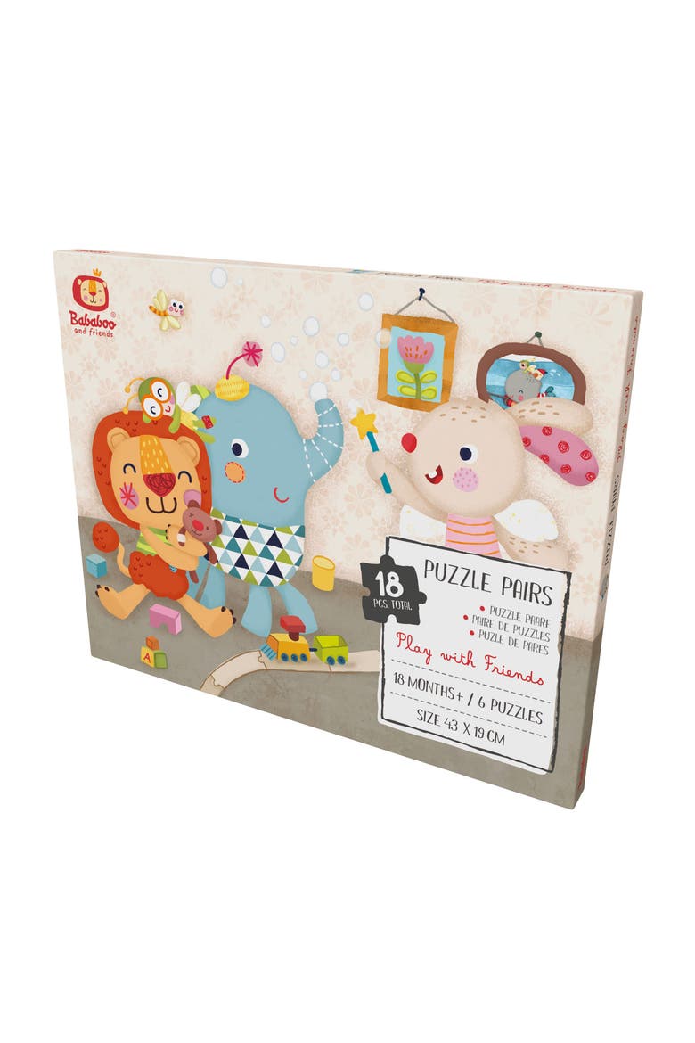 Play with Friends Puzzle Pairs, Alternate, color, Multi / Beige