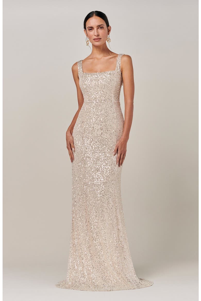 Hozier Gown, Main, color, Champagne Sequin