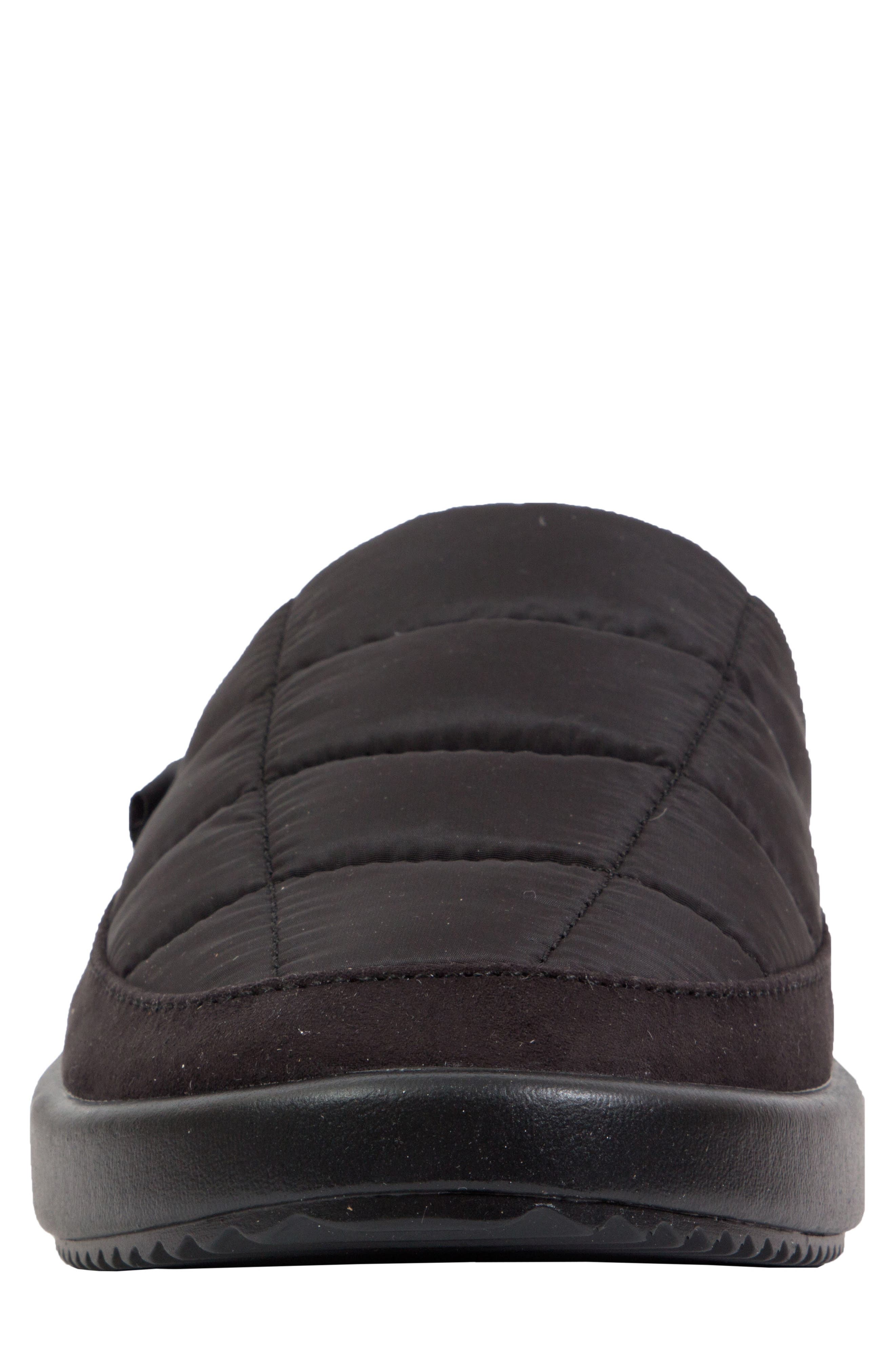Oslo Scuff Slipper, Alternate, color, BLACK