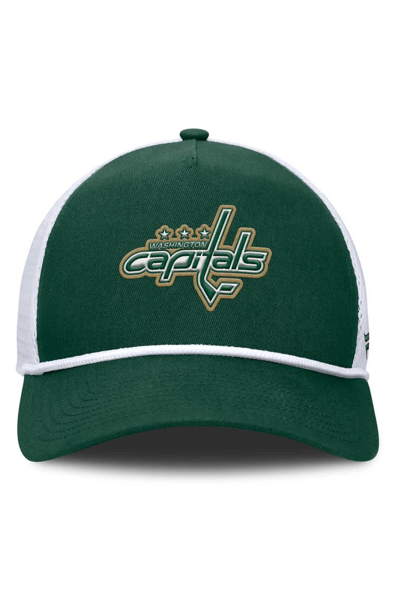 FANATICS Men's Fanatics Green/White Washington Capitals Bermuda A-Frame Adjustable Hat, Alternate, color, Green