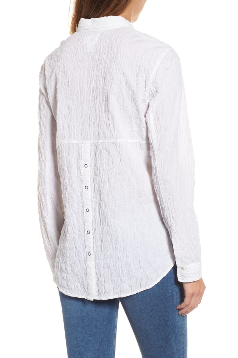 Button Up Shirt, Alternate, color, WHITE