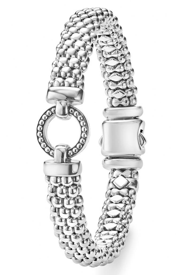 'Enso' Caviar™ Rope Bracelet, Alternate, color, SILVER