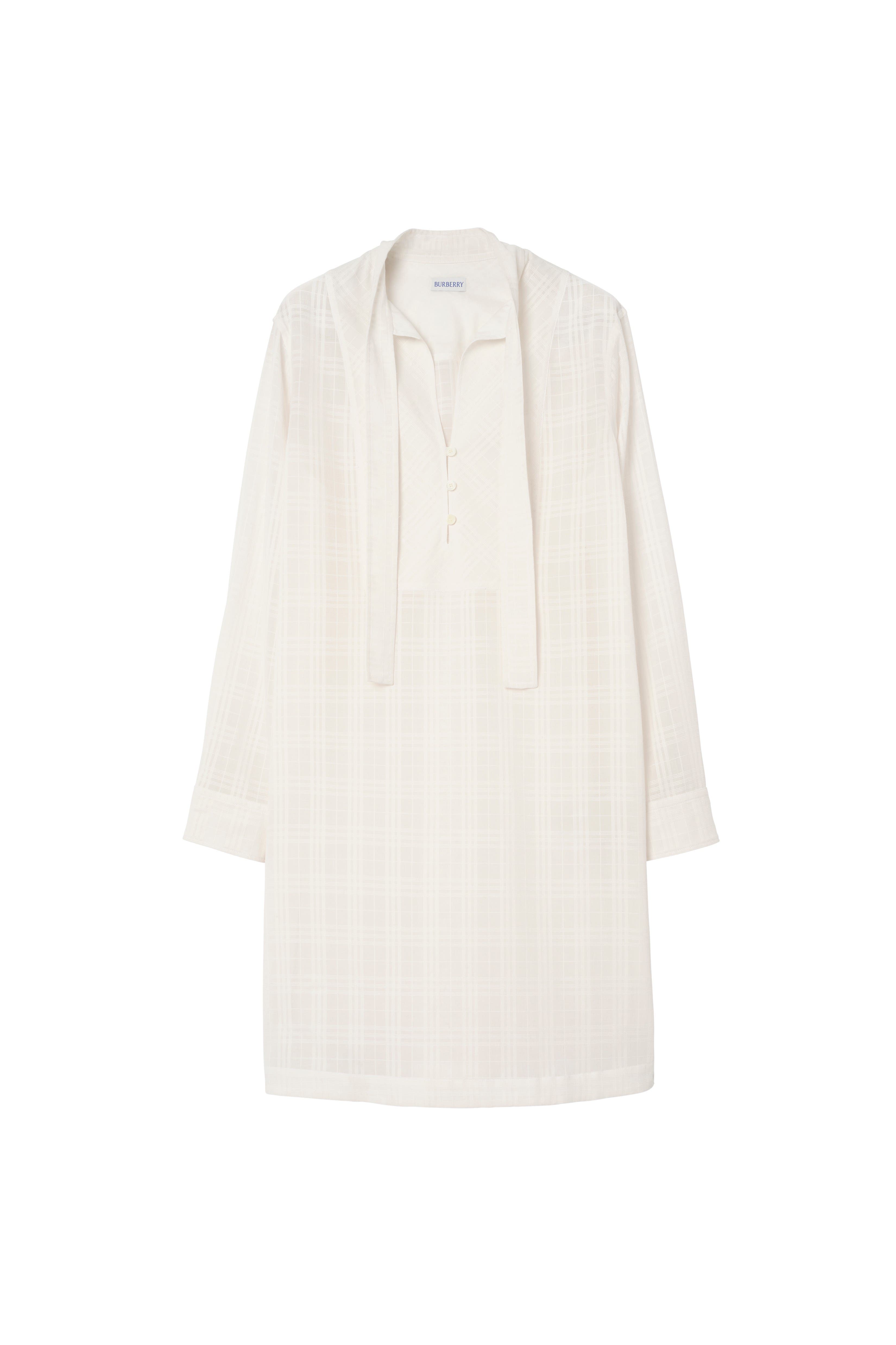 Check Cotton Voile Dress - image 2