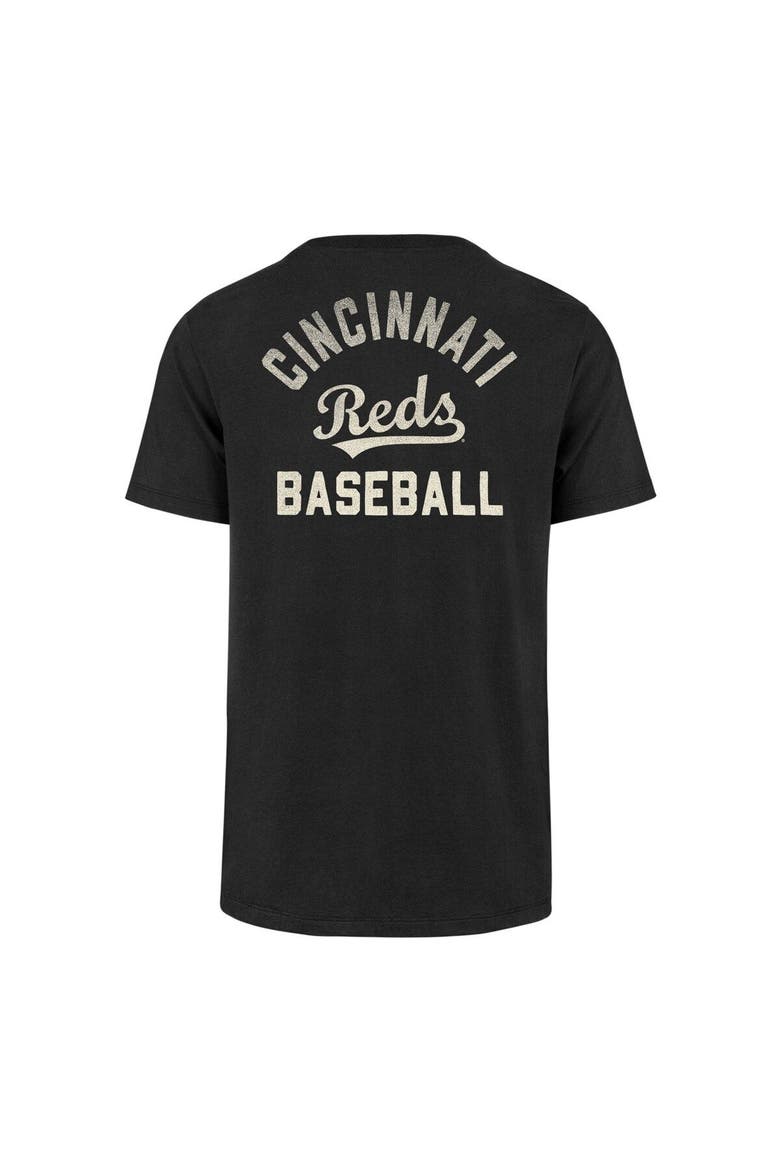 Men's '47  Black Cincinnati Reds Turn Back Franklin T-Shirt, Alternate, color, Black