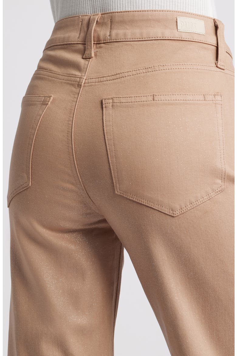 Leenah Shimmer Coated Wide Leg Jeans, Alternate, color, LTESLVLUX
