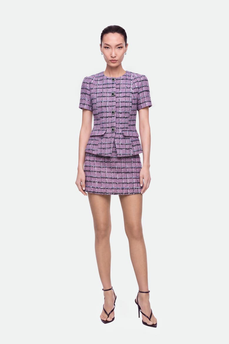 Textured Tweed Jacket, Alternate, color, Pink