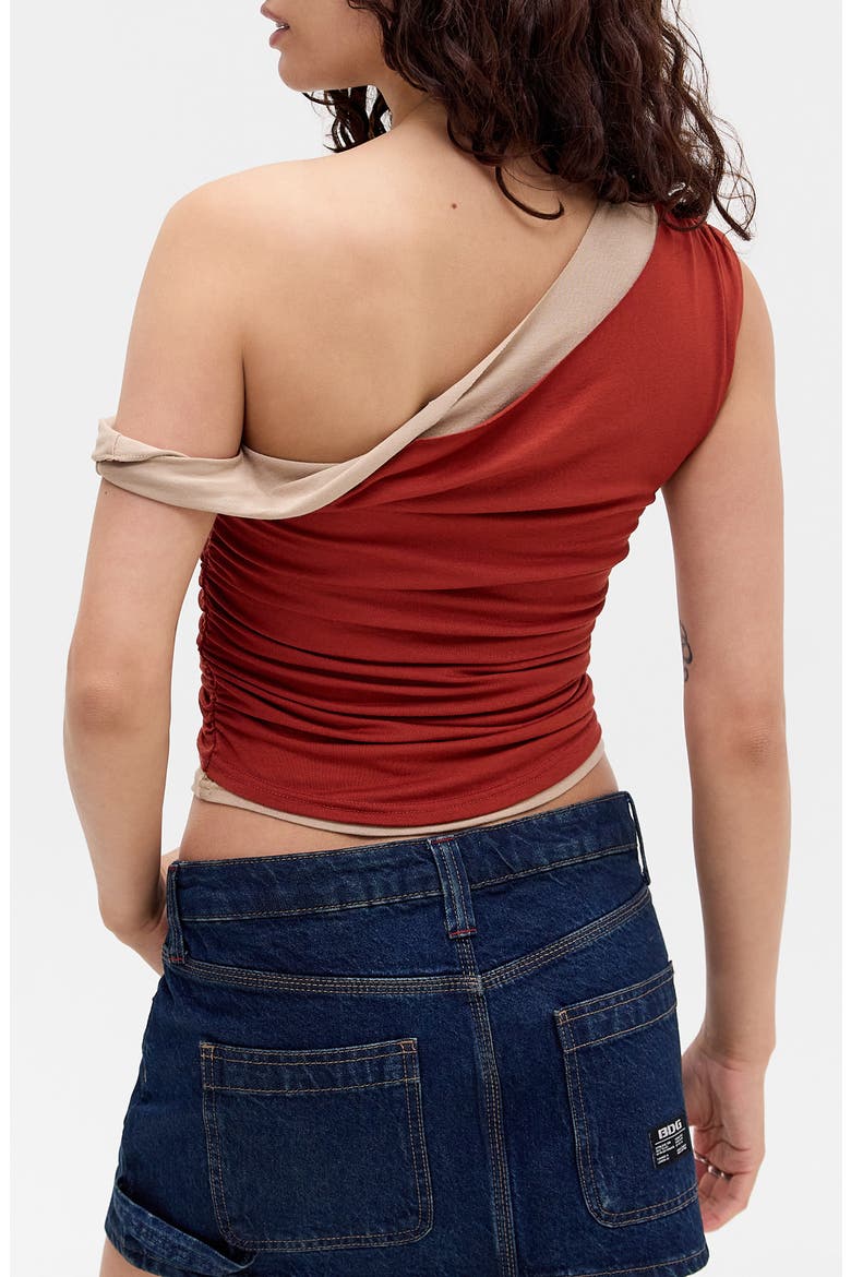 Fia Twist Top, Alternate, color, BURNT ORANGE