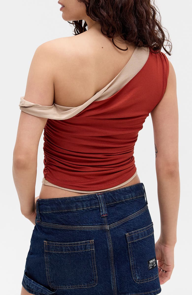 BDG Urban Outfitters Fia Twist Top, Alternate, color, Burnt Orange