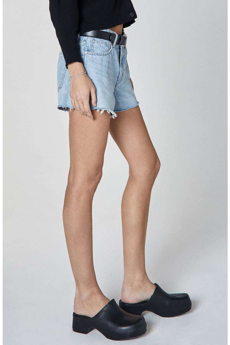 Laine Boyfriend Denim Cutoff Shorts, Alternate, color, LIGHT BLUE